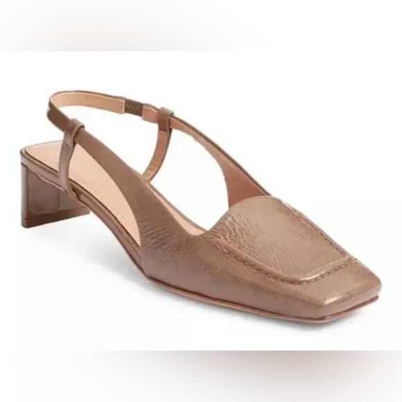 Quiet Luxury Mansur Gavriel Slingback Heels | Square Toe Block Heel | 38 NWOT - Picture 1 of 8